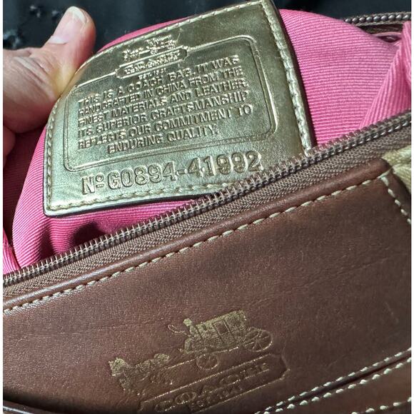 Coach Signature Madison Op Art Crossbody vintage bag - Picture 5 of 6